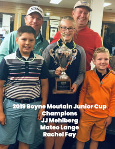 2019 Boyne Mountain Junior Cup Champions JJ Mehlberg Mateo Lange Rachel Fay